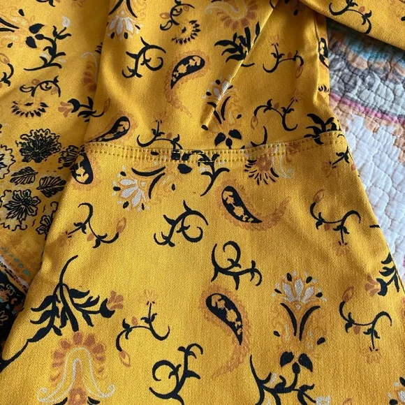 NWT Free People Vintage:The Originals Floral Printed Super Flare Pants 27 - Picture 5 of 8